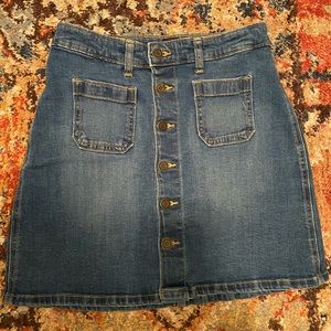 Gap Denim button-down skirt